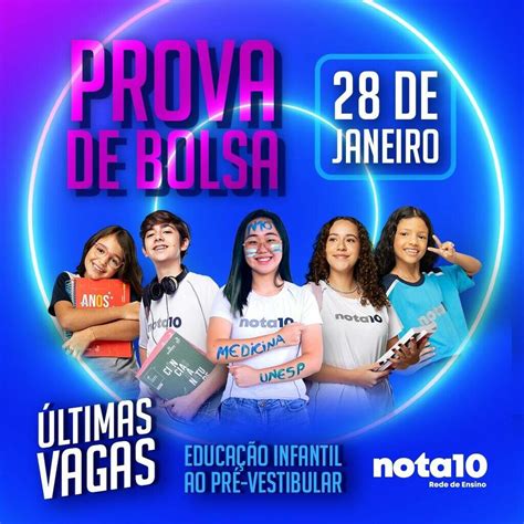 prova de bolsa nota 10